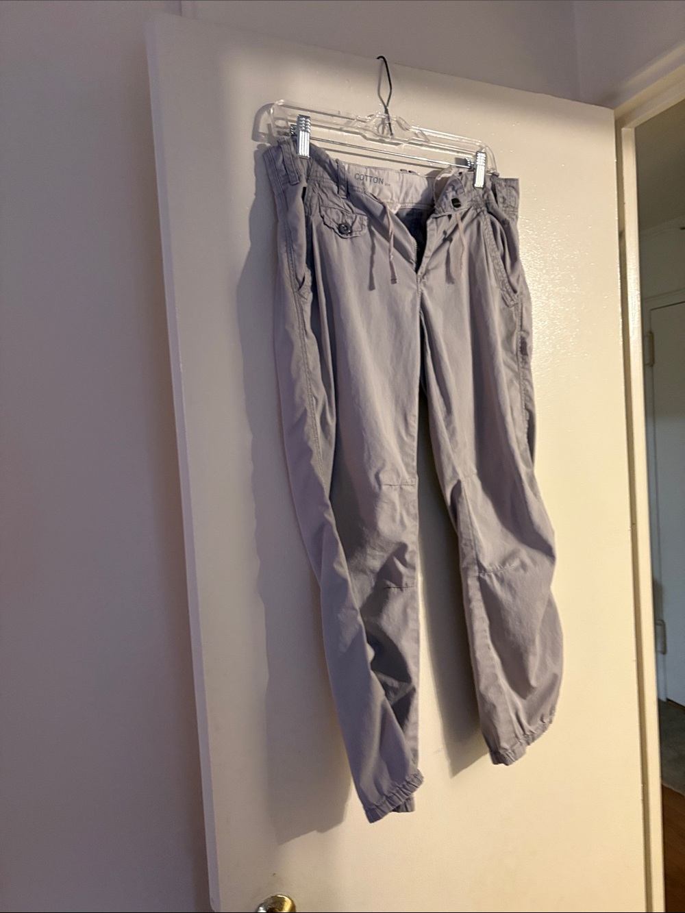Grey casual capris